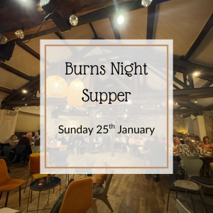 Sunday 25th January - Burns Supper