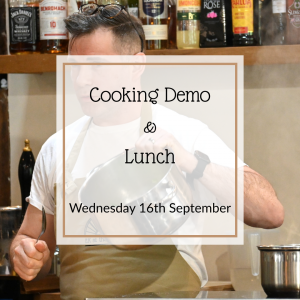 Wednesday 16th September - Cooking Demo & Lunch